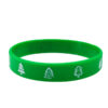 Wholesale Cartoon pattern Christmas rubber silicone bracelet