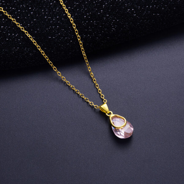 Wholesale Cross-border Explosive Jewelry Women's High-end Pendant Necklace Women's Light Luxury Simple Earrings Design Niche Jewelry suit