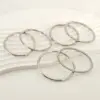 Wholesale PVD Coated 18K Gold Plated Solid Color Stainless Steel Simple Style Waterproof Non Tarnish 304 Stainless Steel Bangle