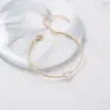 Wholesale Fashion Geometric Copper Zircon Bracelets In Bulk