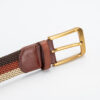 oly-37af0c53996cdf9c367bb046dade397c Wholesale Men's Cowhide Woven Belt Simple Fashion Business Needle Buckle Non-rous Artistic Retro Genuine Leather Belt Men's
