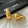 Wholesale 1 Pair Simple Style Commute Water Droplets Plating Stainless Steel Ear Studs