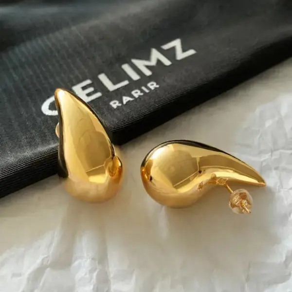 Wholesale 1 Pair Simple Style Commute Water Droplets Plating Stainless Steel Ear Studs