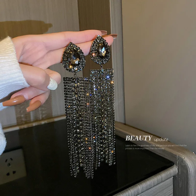 Wholesale Fashion Geometric Diamond Copper Artificial Gemstones Earrings