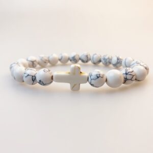 8mm white stone