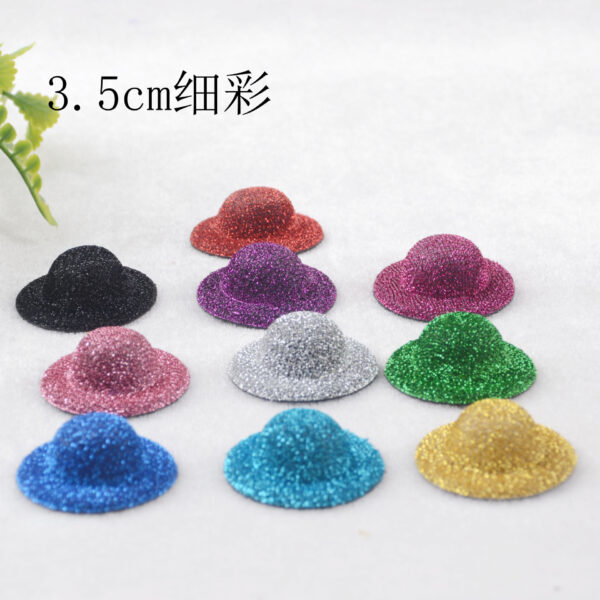 Wholesale New cross-border mobile phone pendant small hat accessories shoes and clothing perfume seat decorative hat Doll hat 3.5cm fine color hat