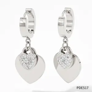 Pde517 Silver Earrings