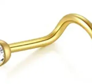 5-Word Curved Rod Golden White Diamond