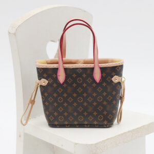 Vegetable bag small flower dark brown