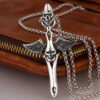 oly-37f0a4724950a6074df7dfda8d6a986d Wholesale Temu creative angel and devil necklace men's retro fashion jewelry sply