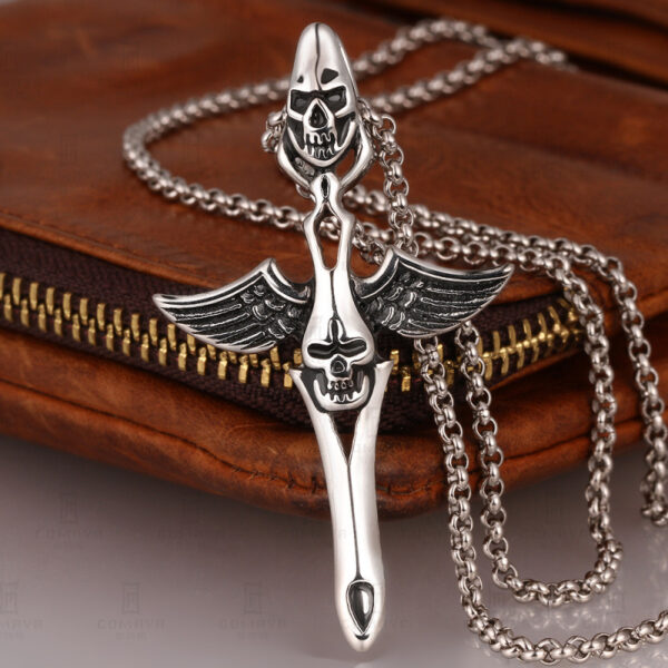 oly-37f0a4724950a6074df7dfda8d6a986d Wholesale Temu creative angel and devil necklace men's retro fashion jewelry sply