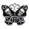 Wholesale Vintage Gothic Diablo Butterfly Skull Pendant DIY Accessories Alloy Jewelry Halloween Hollow Pendant