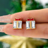 Wholesale Christmas tree boot light bulb earrings
