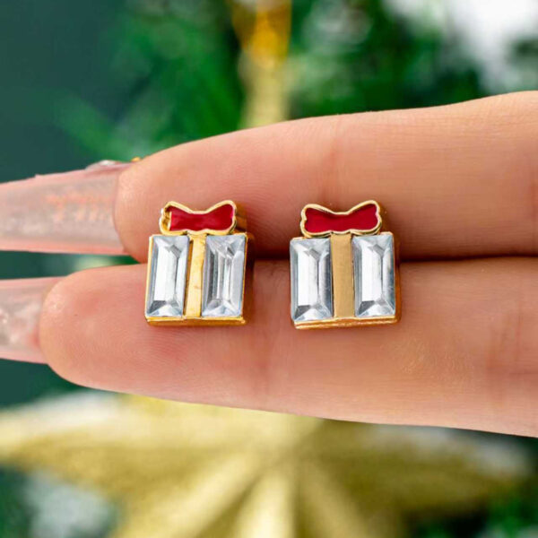 Wholesale Christmas tree boot light bulb earrings