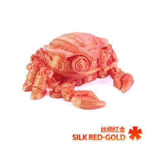 Cyber ​​crab silk red gold