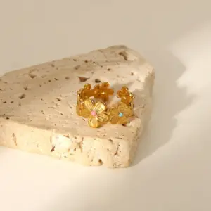 Wholesale Jewelry Fashion Geometric Stainless Steel No Inlaid PVD Coated