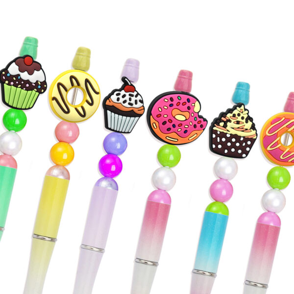 Wholesale Donut Series Beaded DIY Accessories Pen Decoration Pvc Bead