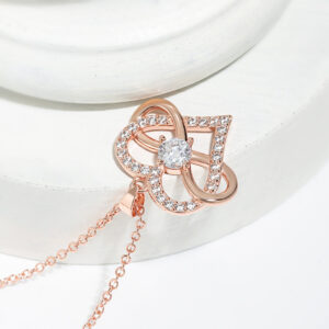 Rose gold [with chain] cross chain