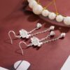 Wholesale Lotus tassel lotus earrings women's two-generation national tide antique cheongsam ear hook long eardrop mother's day send mother