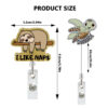 Wholesale Cat Turtle Dinosaur Elephant Sloth Acrylic Teacher Student Medical Telescopic Clip Easy Pull Buckle Certificate Badge