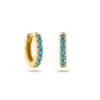 Wholesale Women's Simple Style Solid Color Copper Earrings Inlaid Zircon Zircon Copper Earrings