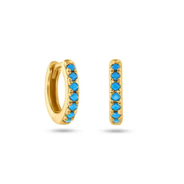 Wholesale Women's Simple Style Solid Color Copper Earrings Inlaid Zircon Zircon Copper Earrings