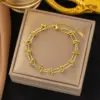 Wholesale Non-Fading Titanium Steel Bracelet New New Fashion Geometric Pattern Women's Luxury Wrist Jewelry