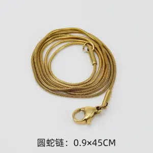 Gold 0.9*45 (Snake Chain)