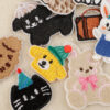 Wholesale Cute Cartoon Animal Cloth Sticker small size Patch Advanced Sense Embroidery Sticker Clothes Pants Ripped Decorative Adhesive Self-sewing