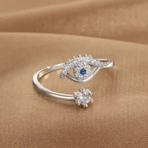 Q-J071 White Gold Color / Adjustable Opening