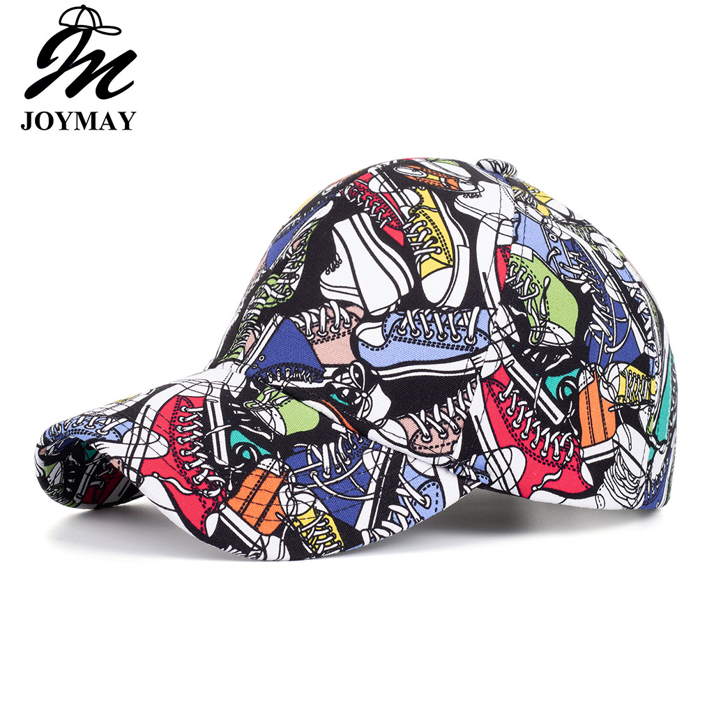 Wholesale Spring New Graiti Outdoor Sun Protection Sun Hat Spring and Autumn High-grade Printed Hard Top Baseball Cap B1167