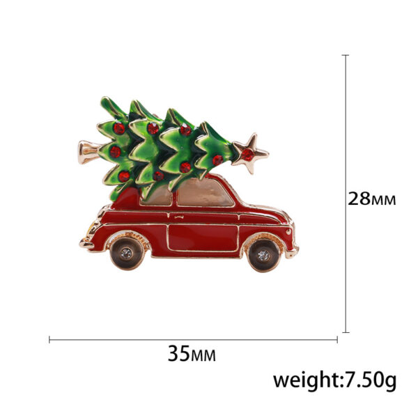 Wholesale fashion creative design Christmas tree brooch s