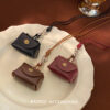 oly-386ec952569f72f69bcad10f90bf63bd Wholesale Vintage Cute Leather Coin Purse Neck Necklace 2024 New Autumn and Winter Design Sense Niche Long Woolen Chain