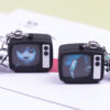 Wholesale Horror Atmosphere Mini Tv Car Keychain Pendant Simulation Tv Personalized Luggage Pendant
