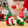 Wholesale Hobbe New Christmas Decorations Cactus Goblin Dwarf Ornaments Knitted Curved Hat Christmas Tree Faceless Doll