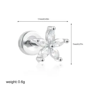 Petal Zircon Silver (One Piece)
