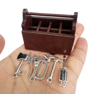 Retro color metal tool set of 6