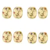 1 Pair Ig Style Vintage Style Classic Style Circle Star Plating Inlay Copper Zircon 18k Gold Plated Earrings