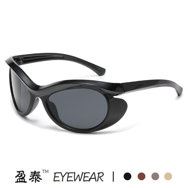 oly-38850405ae7ca64905c8b6109a6d33ca Wholesale Hair Hoop Cat's Eye Sunglasses Men's Internet-famous Fashion Fashion Street Beat Glasses Men's and Women's Hot Girls Plaid Sunglasses Anti-UV
