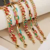 Wholesale Classic Style Geometric 304 Stainless Steel Cuban Link Chain Curb Chain Paperclip Chain Chain Bracelet In Bulk