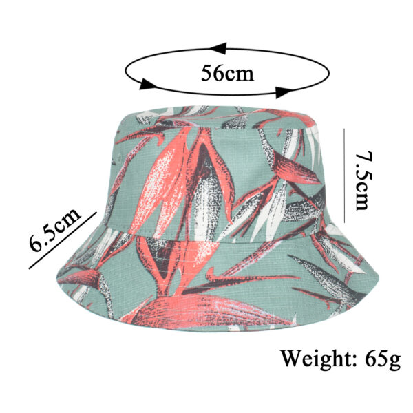 Wholesale Spring and Summer new cotton printed sun protection fisherman hat basin hat big brim hat UV protection sun hat YF025