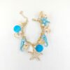 Wholesale Trendy Bohemian Ocean Style Bracelet with Starfish, Shell, and Pearl Bag Chain and Shoe Chain