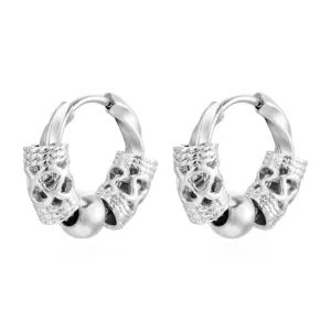 MS-653a Steel Twisted Dragon Beads