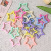 Wholesale Large macaron-colored five-pointed star beads