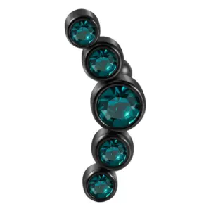 Blue Zircon-Black / Rod Thickness * Rod Length 1.2x6mm