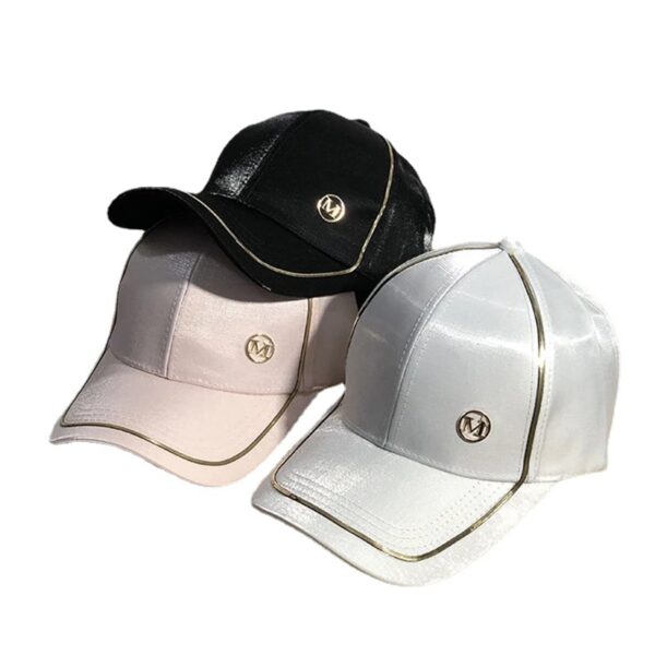 Wholesale Mercerized Cotton Cap Thin Face Hat Women's Internet Popular Outdoor Baseball Cap Korean Style Showing Face Small Spring and Autumn Sun Hat