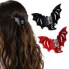 Wholesale Cross-Border Halloween Bat Clip Funny Hairpin Female Back Hairpin Party Decoration Ponytail Clip Hair Accessories