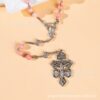 Wholesale Glass beads cross rosary prayer necklace beads