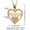 Wholesale European and American cross-border elegant simple women's love necklace MOM pendant Mother's Day gift
