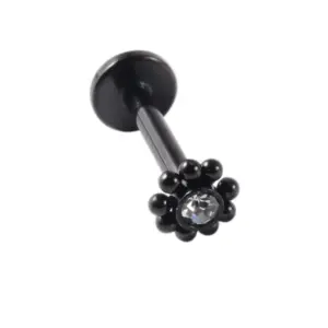 NE1576-Black Sun / Rod Thickness * Rod Length 1.2x8mm